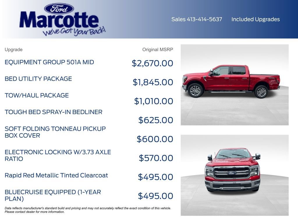 Certified 2025 Ford F150 Lariat w/ Equipment Group 501A Mid AWD/4WD image 5