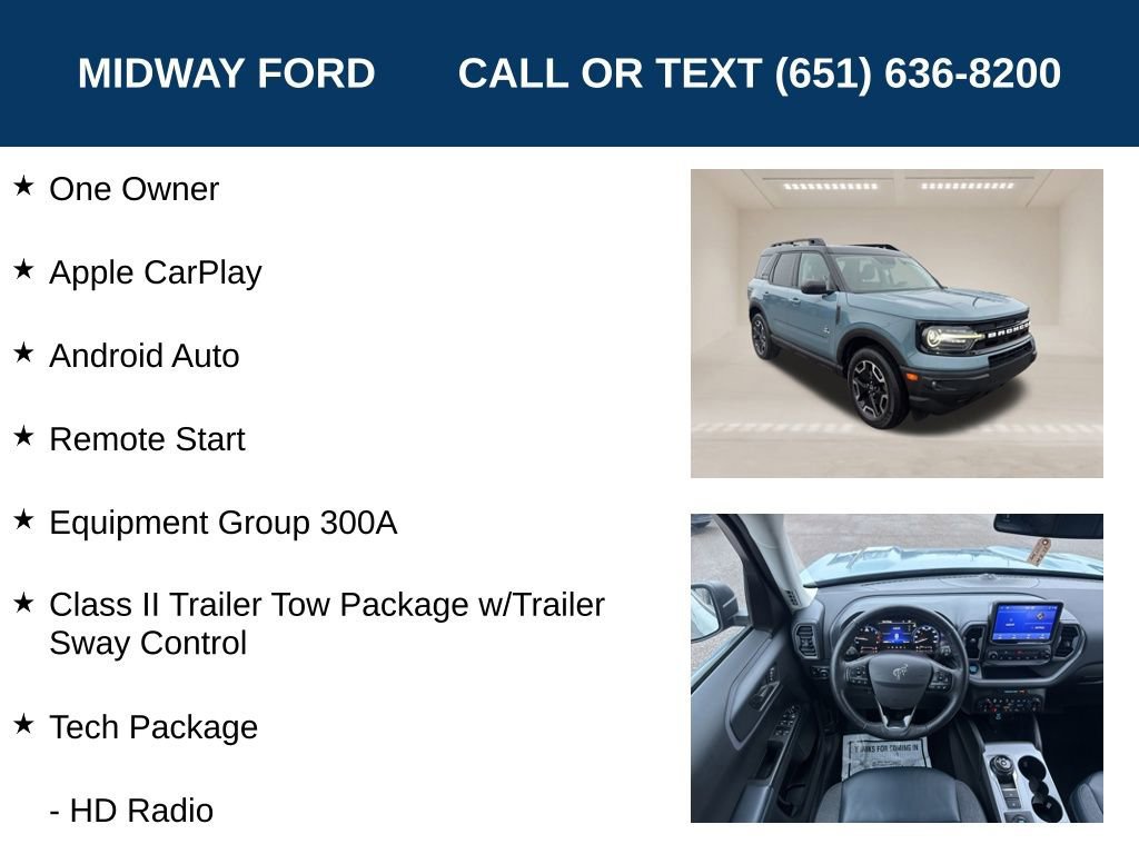 Certified 2022 Ford Bronco Sport Outer Banks w/ Tech Package image 10