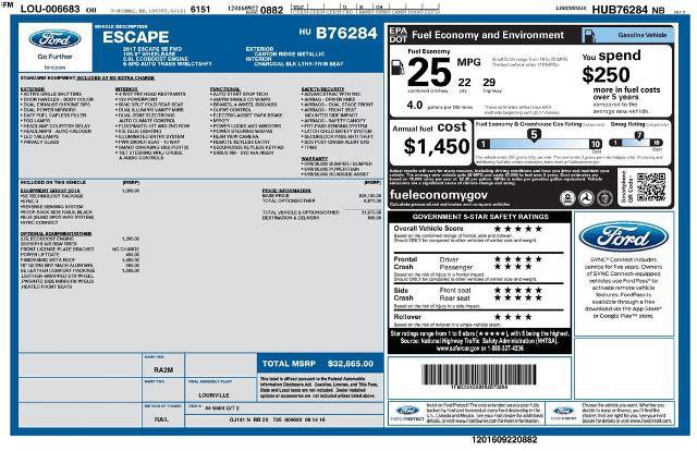 Certified 2017 Ford Escape SE w/ SE Leather Comfort Package FWD image 5