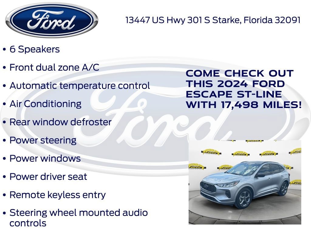 Certified 2024 Ford Escape ST-Line w/ Tech Pack #1 FWD image 27