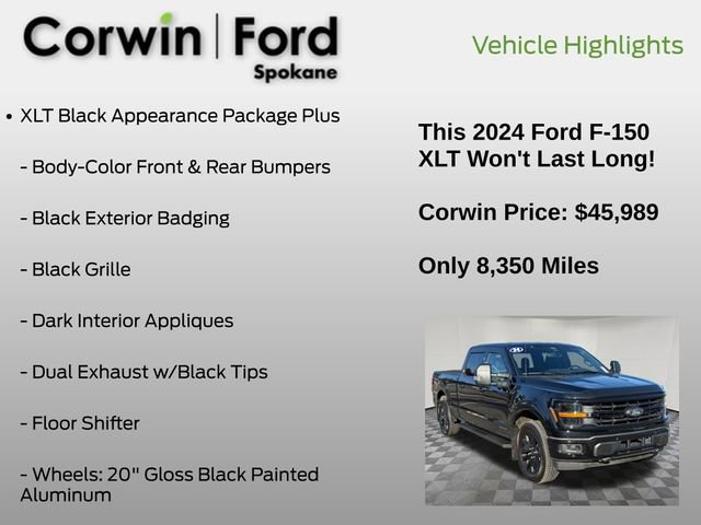 Certified 2024 Ford F150 XLT w/ Equipment Group 302A MID image 12