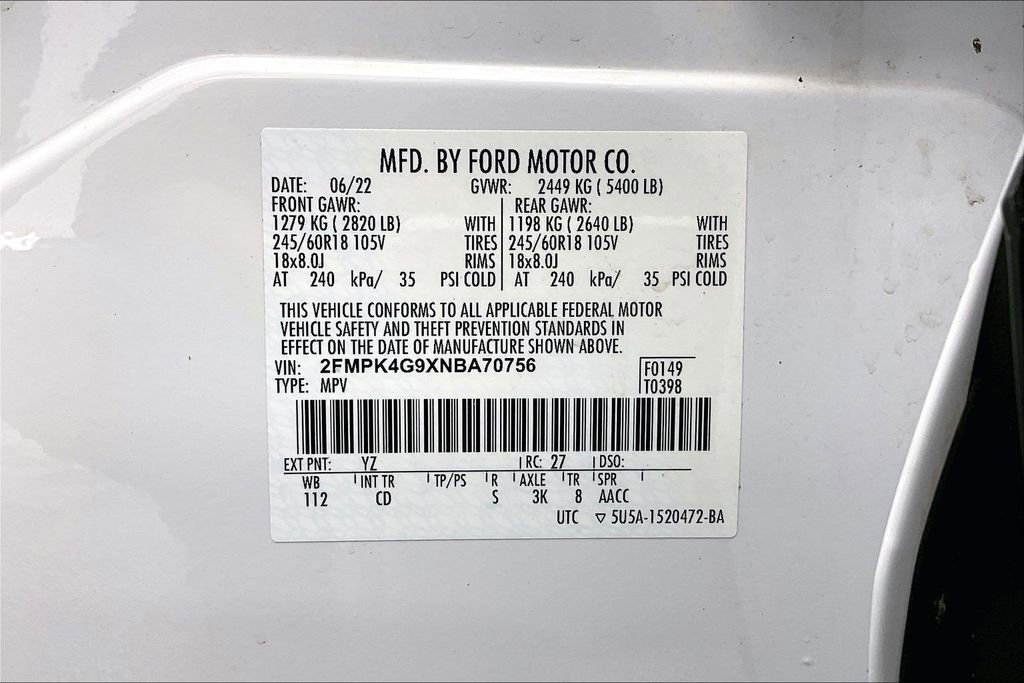 Certified 2022 Ford Edge SE w/ Cargo Accessory Package AWD/4WD image 35