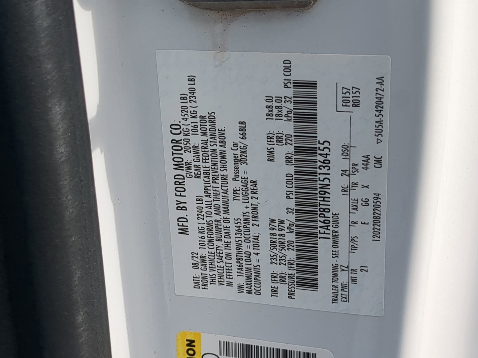 Certified 2022 Ford Mustang Coupe w/ Equipment Group 101A image 61