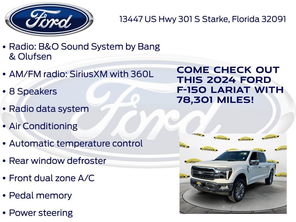 Certified 2024 Ford F150 Lariat w/ Bed Utility Package AWD/4WD image 27