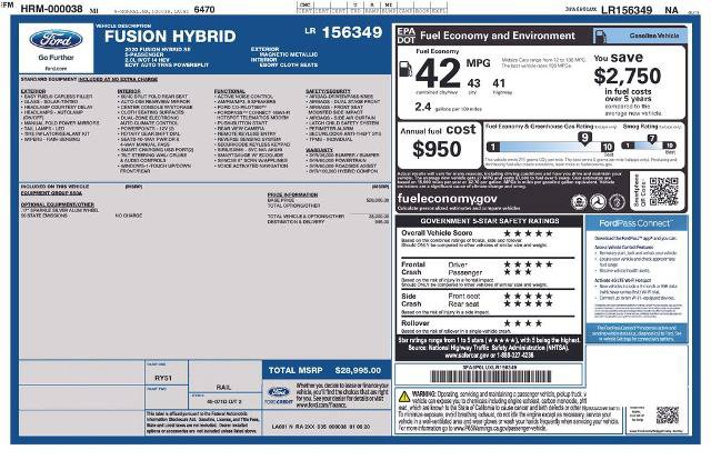 Certified 2020 Ford Fusion SE FWD image 2