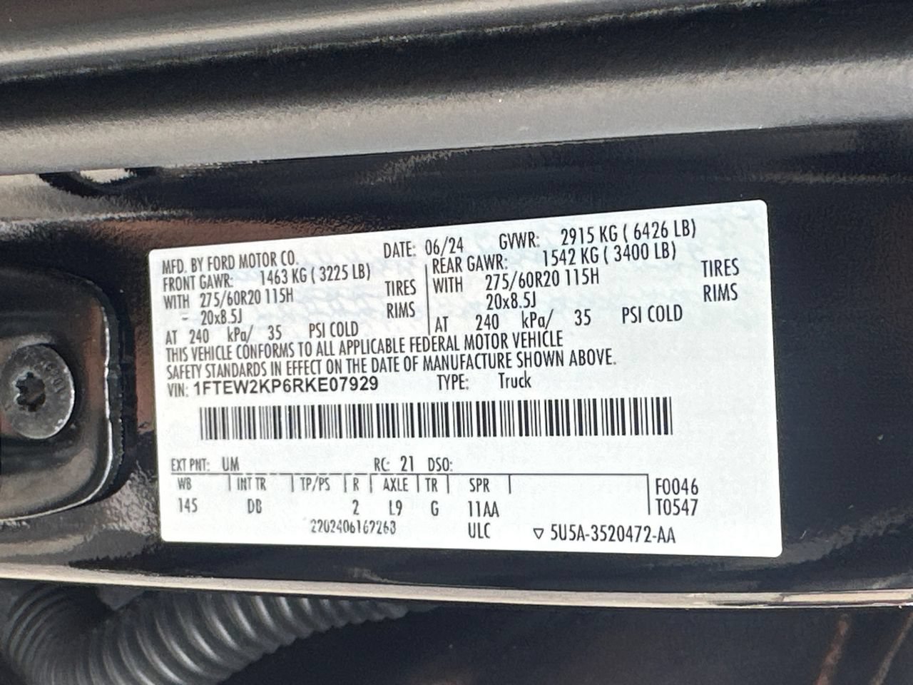 Certified 2024 Ford F150 STX w/ STX Black Appearance Package RWD image 34
