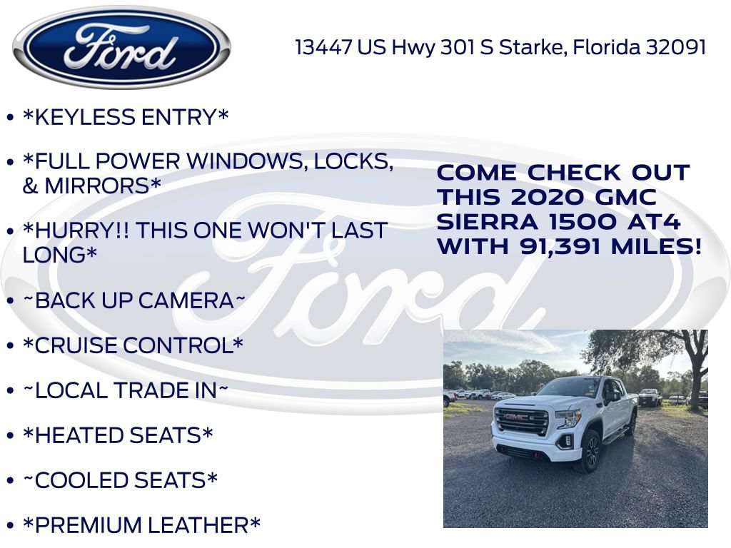 Used 2020 GMC Sierra 1500 AT4 w/ AT4 Premium Package AWD/4WD image 12