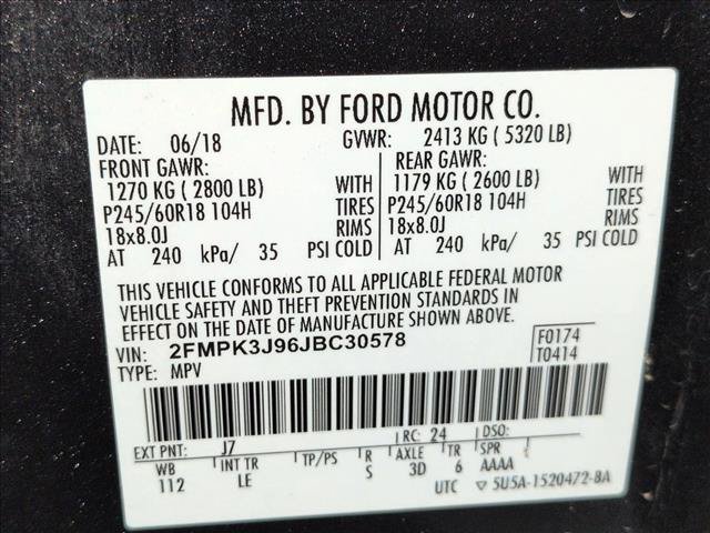 Certified 2018 Ford Edge SEL w/ Equipment Group 201A FWD image 11
