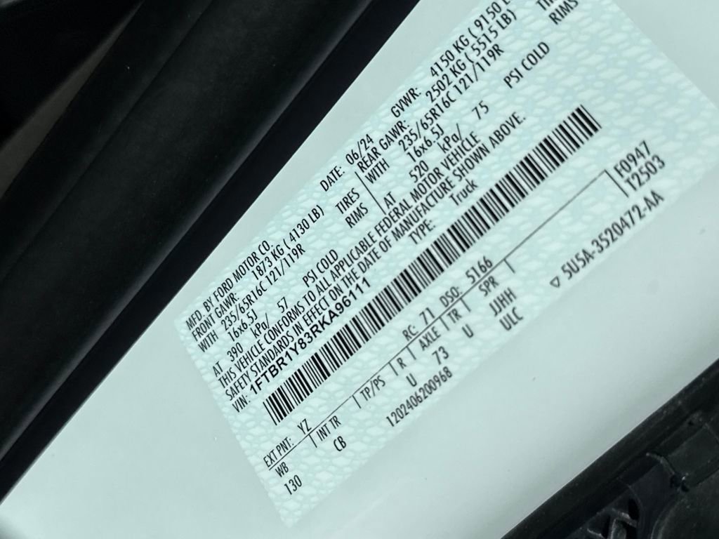 Certified 2024 Ford Transit 250 Low Roof w/ Exterior Upgrade Package image 15