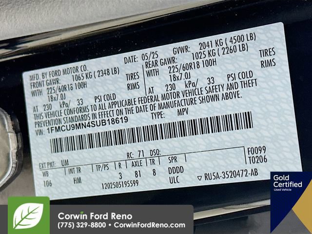 Certified 2025 Ford Escape ST-Line image 34