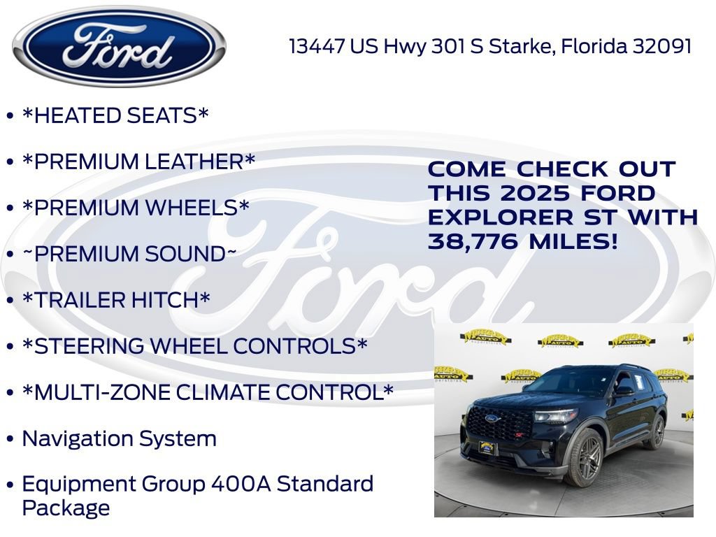 Certified 2025 Ford Explorer ST AWD/4WD image 17