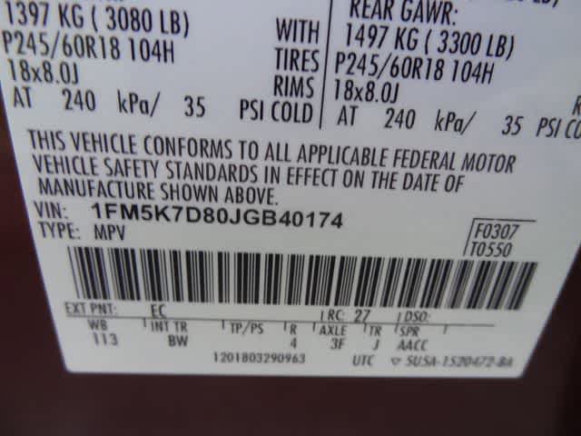 Certified 2018 Ford Explorer XLT w/ Equipment Group 202A FWD image 43