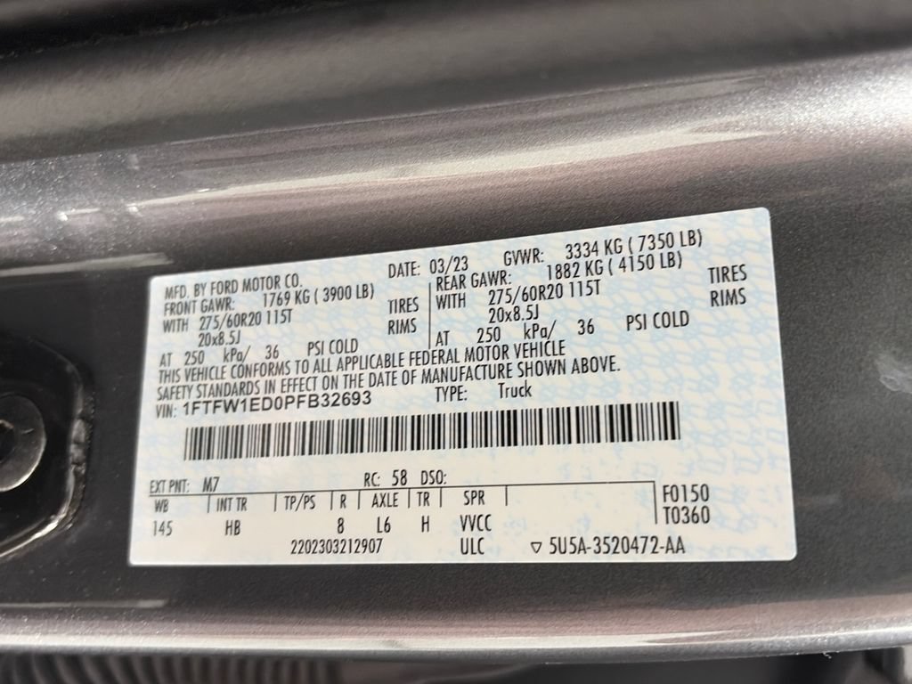 Certified 2023 Ford F150 Lariat w/ Equipment Group 502A High AWD/4WD image 9