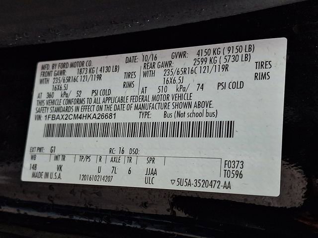 Certified 2017 Ford Transit 350 XL image 25