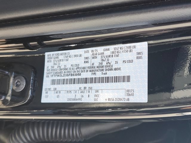 Certified 2025 Ford F150 XLT w/ Equipment Group 301A Standard AWD/4WD image 31