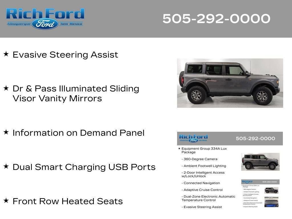 Certified 2025 Ford Bronco Badlands AWD/4WD image 85