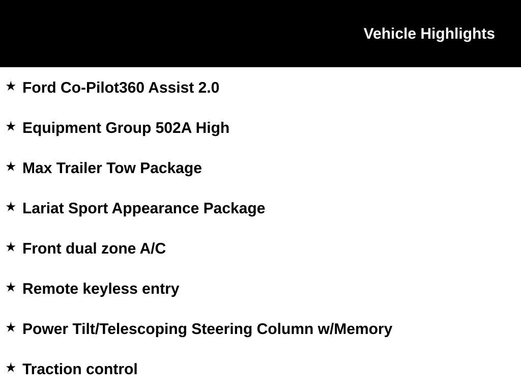 Certified 2023 Ford F150 Lariat w/ Equipment Group 502A High AWD/4WD image 2