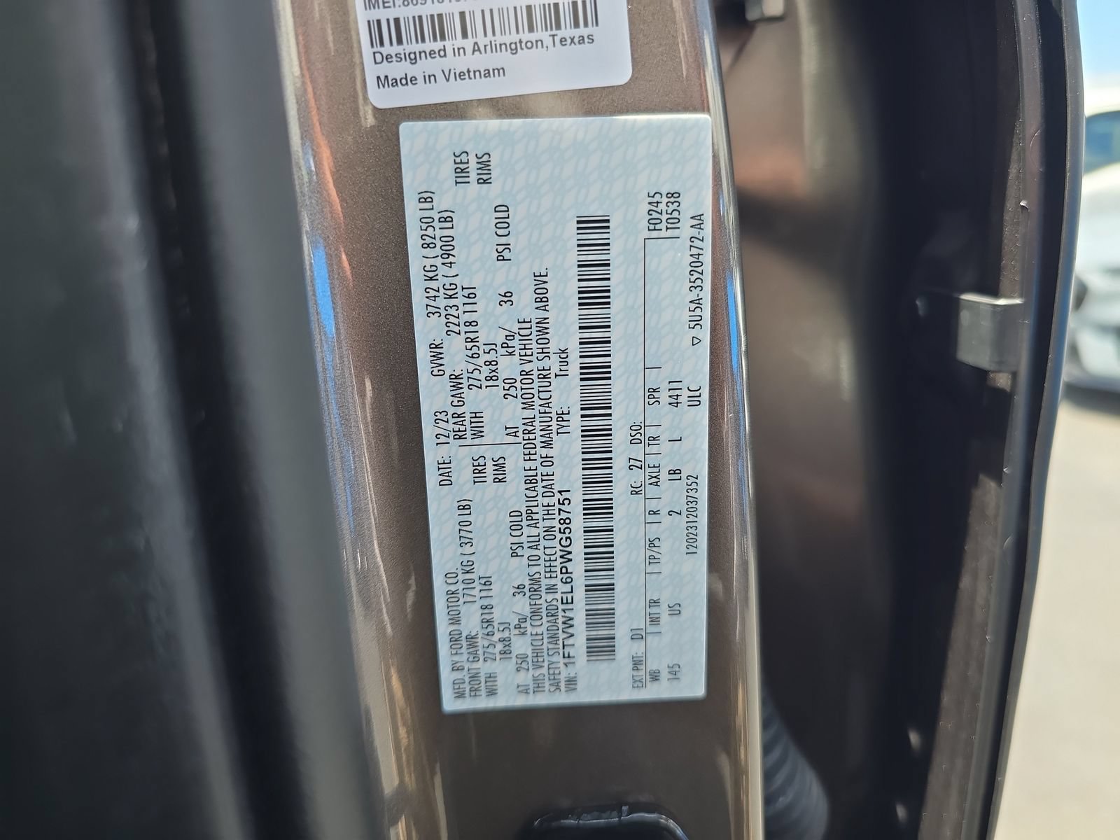 Certified 2023 Ford F150 Lightning XLT AWD/4WD image 33