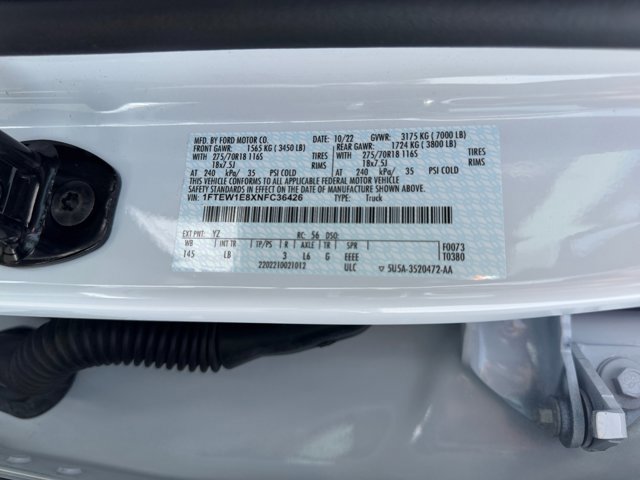 Certified 2022 Ford F150 Tremor w/ Equipment Group 401A Mid image 26