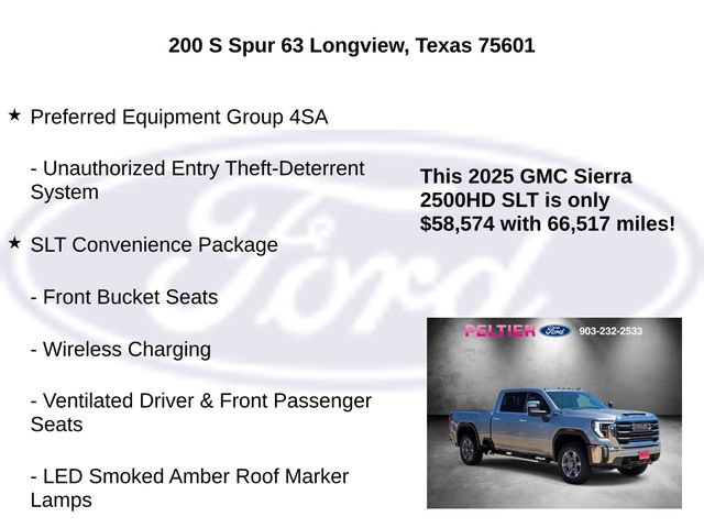 Used 2025 GMC Sierra 2500 SLT w/ Texas SLT Premium Package AWD/4WD image 20