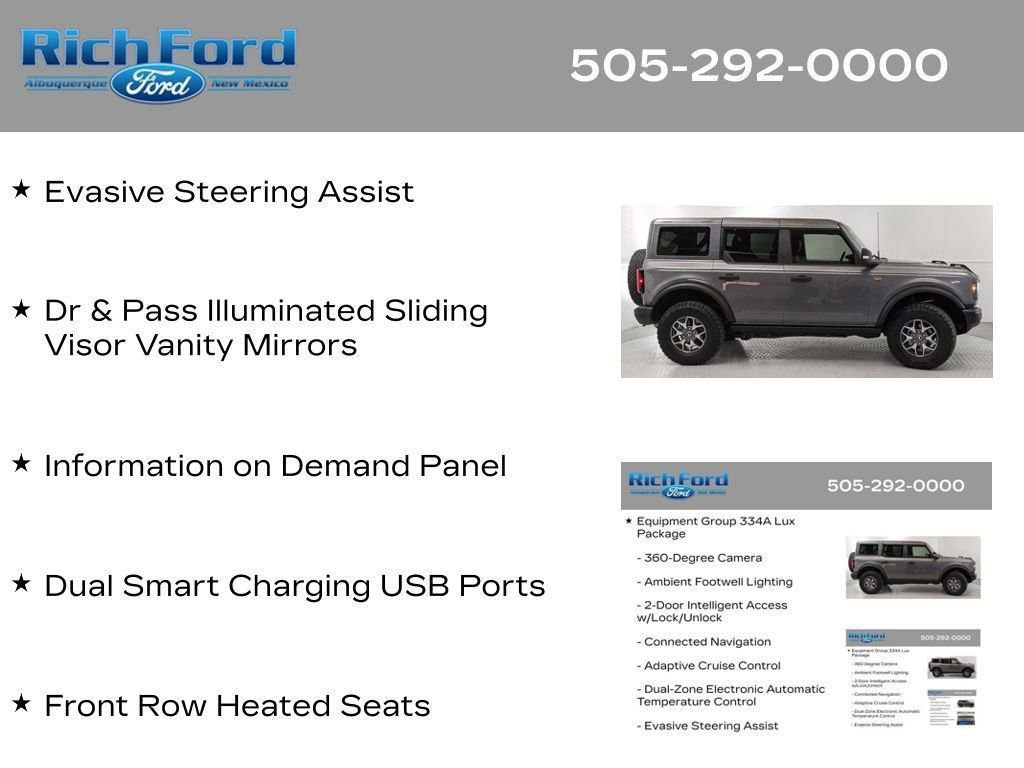 Certified 2025 Ford Bronco Badlands AWD/4WD image 70
