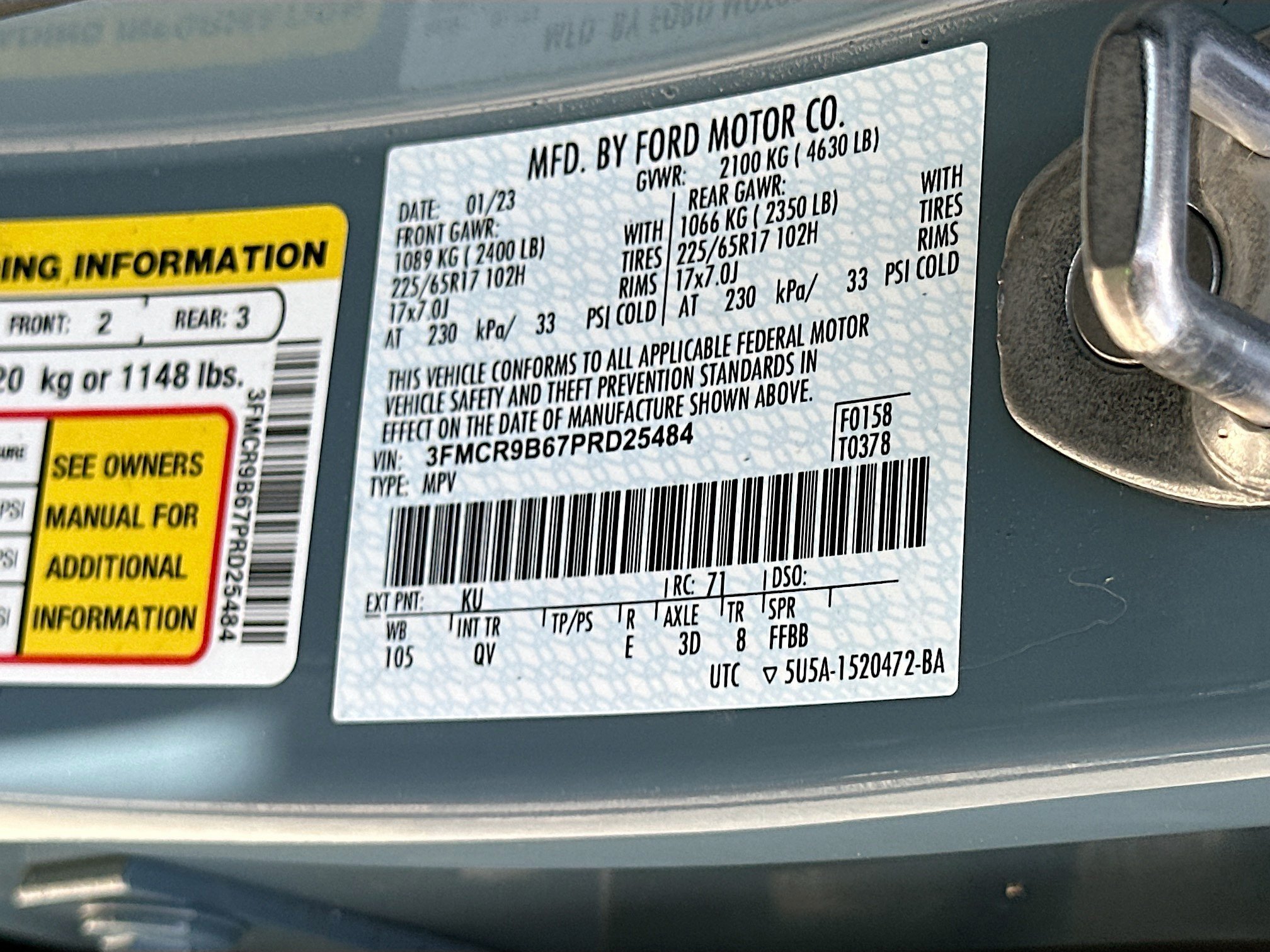 Certified 2023 Ford Bronco Sport Big Bend AWD/4WD image 29