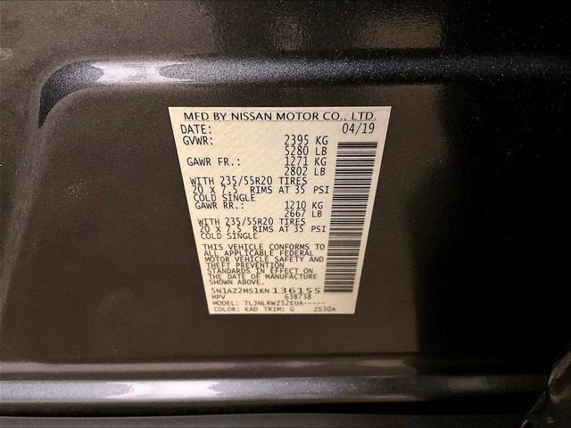 Used 2019 Nissan Murano SL AWD/4WD image 33