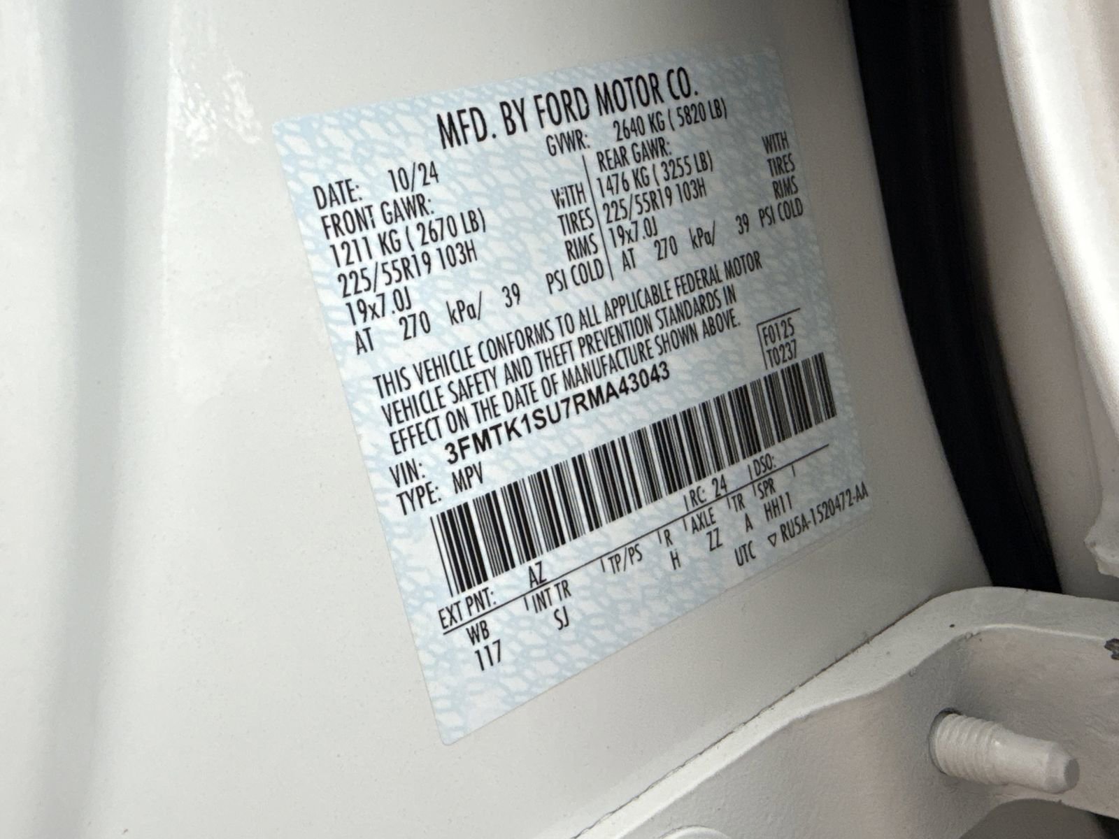 Certified 2024 Ford Mustang Mach-E Select w/ Comfort Package Lite image 35