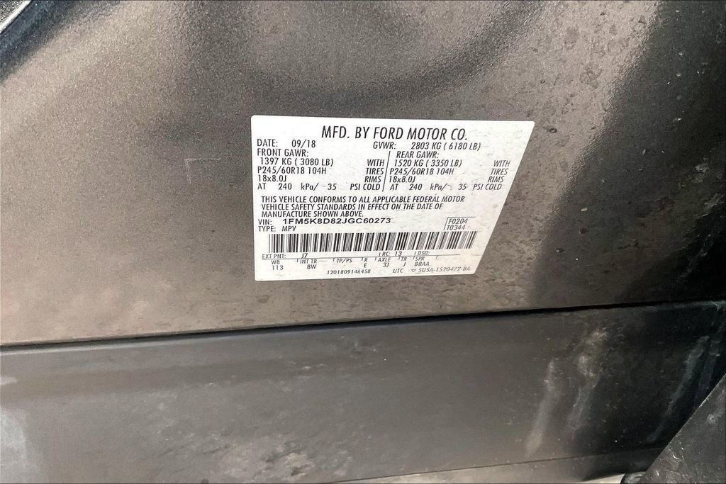Certified 2018 Ford Explorer XLT w/ Equipment Group 202A AWD/4WD image 5