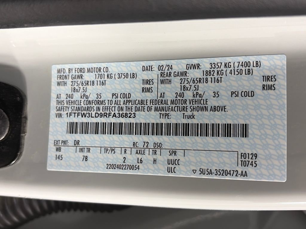 Certified 2024 Ford F150 XLT w/ Mobile Office Package image 9