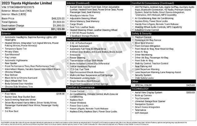 Used 2023 Toyota Highlander Limited AWD/4WD image 30