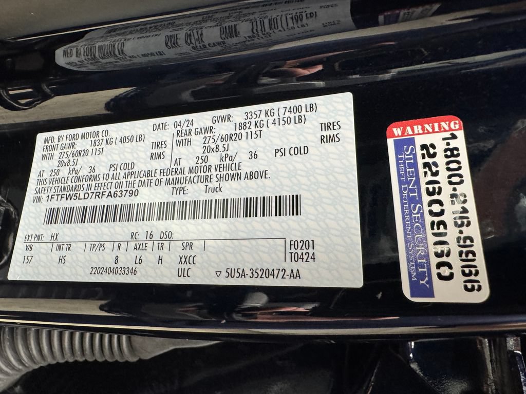 Certified 2024 Ford F150 Lariat w/ Equipment Group 502A High AWD/4WD image 30