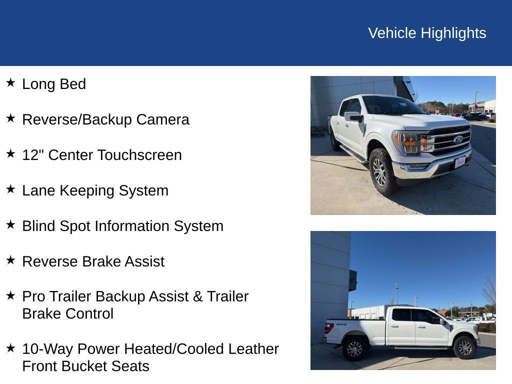 Certified 2022 Ford F150 Lariat w/ Max Trailer Tow Package image 26