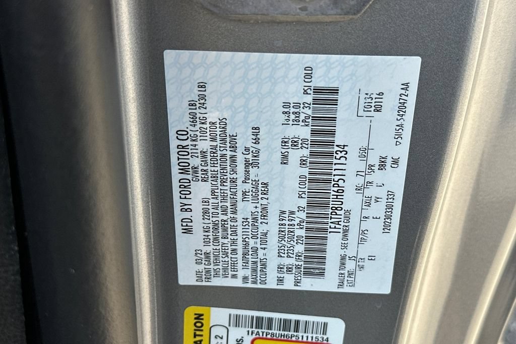 Certified 2023 Ford Mustang Premium RWD image 32