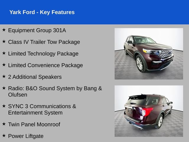 Certified 2023 Ford Explorer Limited w/ Limited Technology Package AWD/4WD image 2