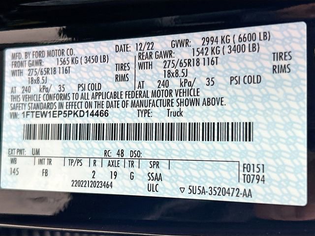 Certified 2023 Ford F150 XLT w/ Equipment Group 302A High image 32