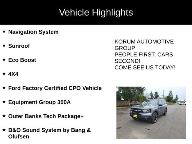 Certified 2025 Ford Bronco Sport Outer Banks w/ Outer Banks Tech Package+ image 4