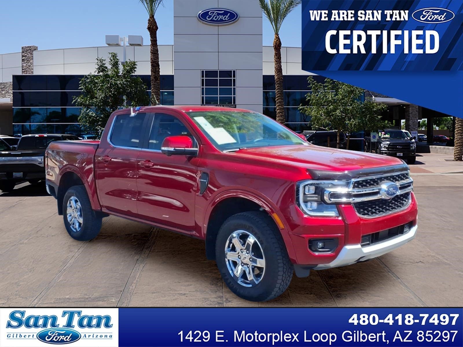 Certified 2025 Ford Ranger Lariat w/ FX4 Off-Road Package AWD/4WD image 1