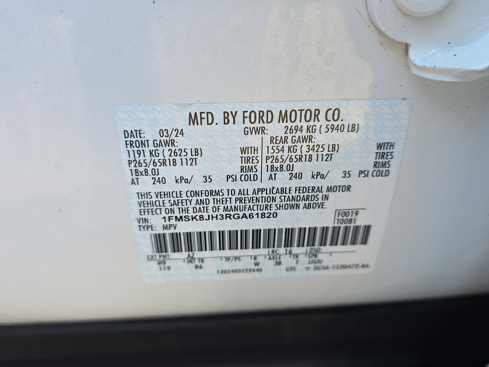 Certified 2024 Ford Explorer Timberline w/ Timberline Technology Package AWD/4WD image 27