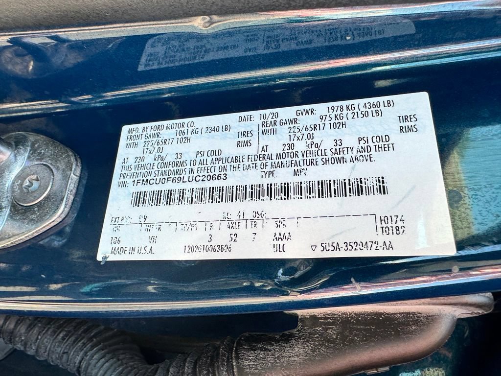 Certified 2020 Ford Escape S FWD image 32