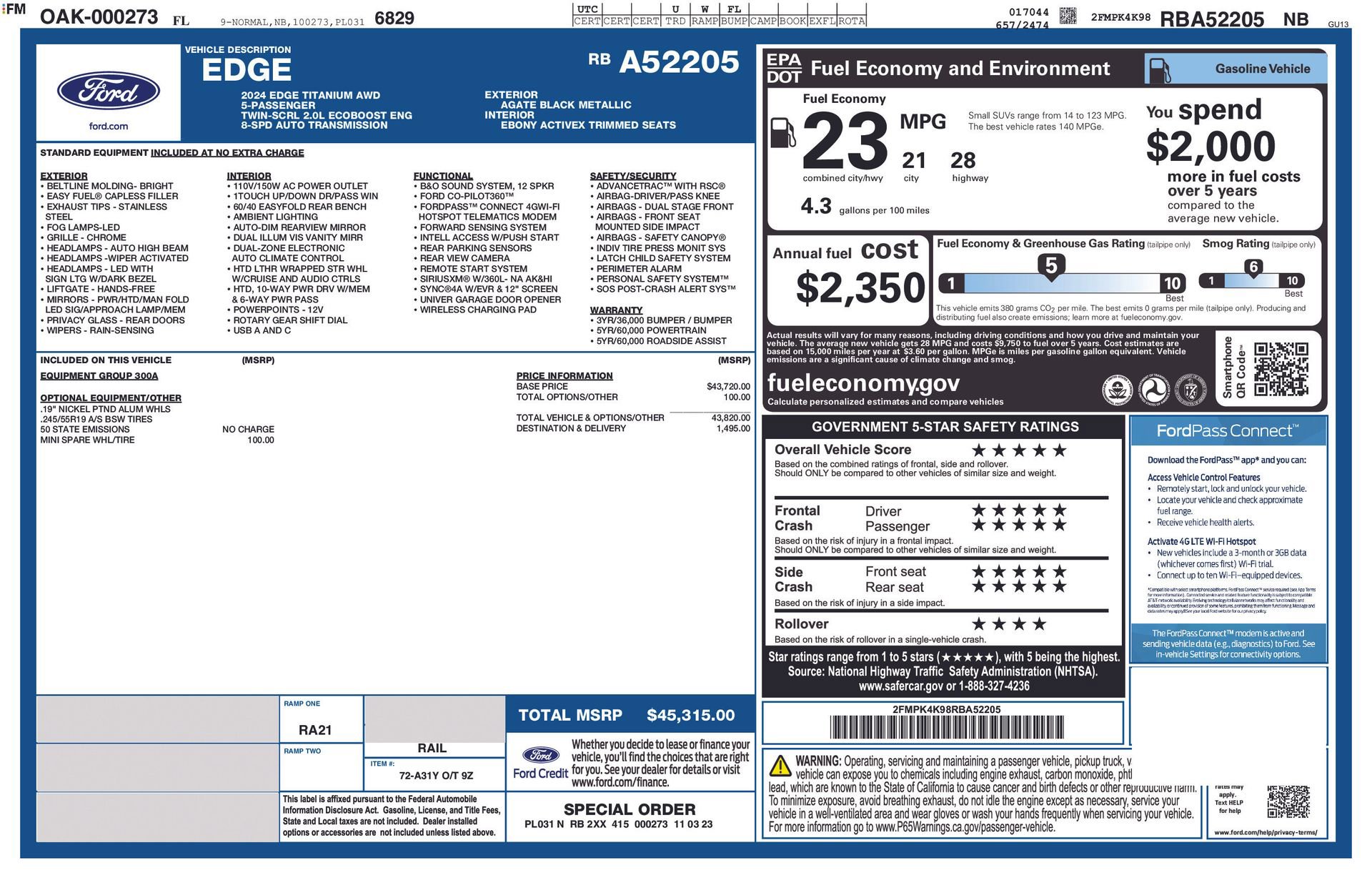 Certified 2024 Ford Edge Titanium image 21