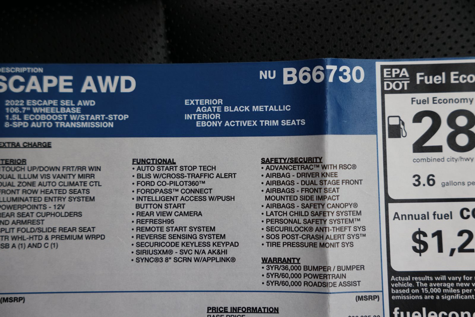 Certified 2022 Ford Escape SEL AWD/4WD image 36