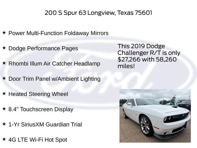 Used 2019 Dodge Challenger R/T w/ Plus Package RWD image 29