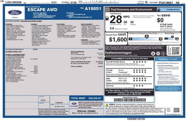 Certified 2023 Ford Escape ST-Line w/ Tech Pack #1 AWD/4WD image 38