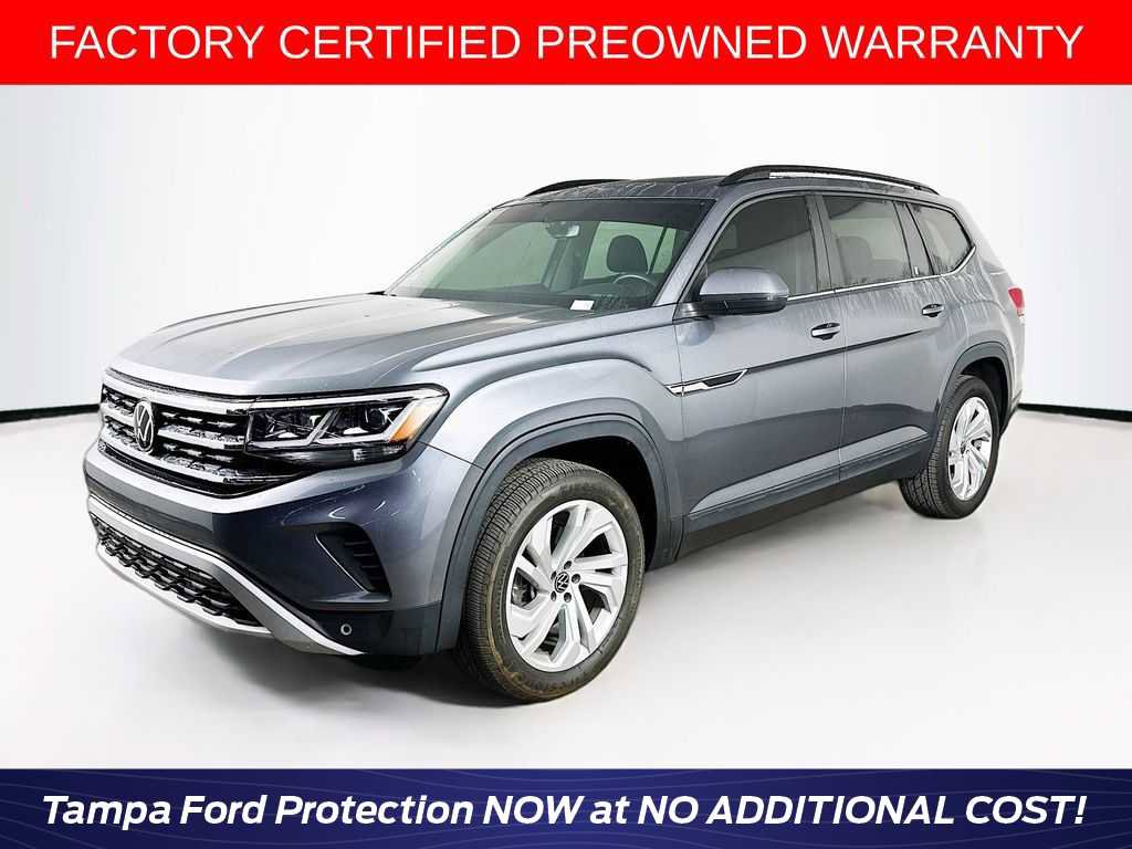 Used 2021 Volkswagen Atlas SE w/ Panoramic Sunroof Package FWD image 1