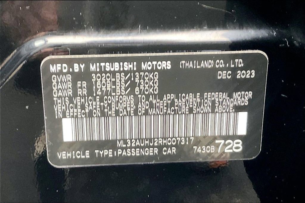 Used 2024 Mitsubishi Mirage ES FWD image 30