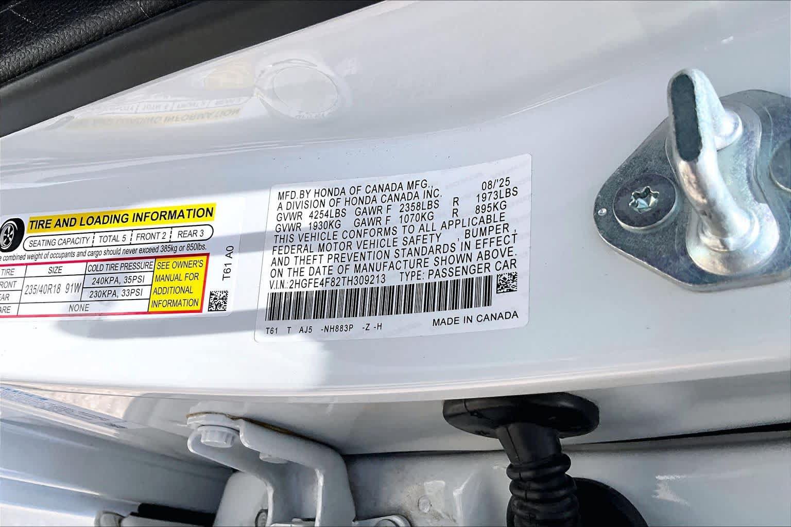 Used 2026 Honda Civic Sport Touring image 35