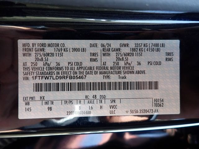 Certified 2024 Ford F150 Platinum w/ Equipment Group 702A High AWD/4WD image 22