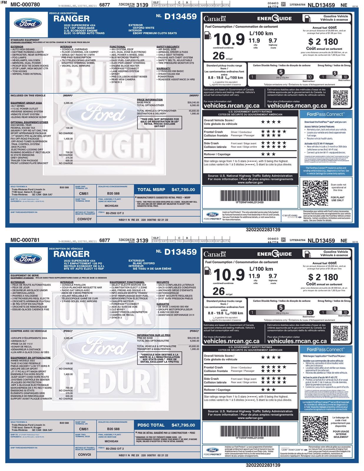 Certified 2022 Ford Ranger XLT w/ Equipment Group 302A High image 4