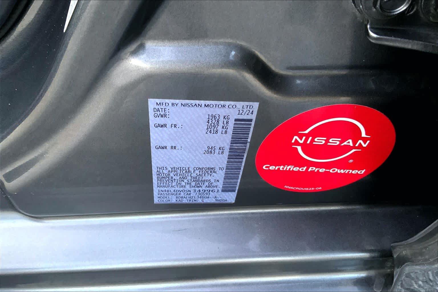 Used 2025 Nissan Altima 2.5 SV FWD image 30